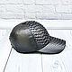 Order Baseball cap made of genuine Python leather, in black!. SHOES&BAGS. Livemaster. . Baseball caps Фото №3
