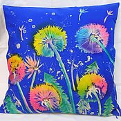 Для дома и интерьера handmade. Livemaster - original item Decorative batik pillow 