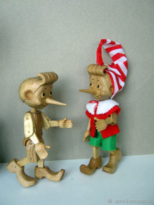 Pinocchio doll wooden – купить на Ярмарке Мастеров – GC2R1COM | Куклы и