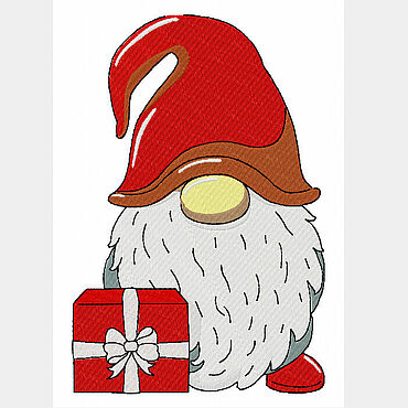 Цифровые товары ручной работы. Ярмарка Мастеров - ручная работа Дизайн машинной вышивки гном. Handmade.