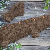 Set down leg Warmers and mittens for women