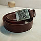 QR CODE-LEATHER BELT-link works - original accessory, Straps, Moscow,  Фото №1