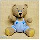 Order Knitted toys: Bears in pants. grishinaolesya. Livemaster. . Stuffed Toys Фото №3