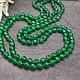 Green long beads made of natural agate stones. Beads2. naturalkavni. My Livemaster. Фото №5