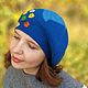 Order Knit beret hat women - french beret - spring elegant ladies hat. Джемпера, шапки, палантины от 'Azhurles'. Livemaster. . Berets Фото №3