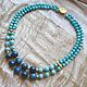 necklace 'cote d'azur' (amazonite, azurite). Necklace. Pani Kratova (panikratova). Online shopping on My Livemaster.  Фото №2