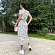 Минус 40%!!! Белое платье длинное с разрезом и рукавом летнее. Платья. LADY SHRI (ОЛЬГА). Ярмарка Мастеров.  Фото №6