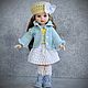 Бирюзово-белый комплект для кукол Паола Рейна. Одежда для кукол. Tasha Dolls. Интернет-магазин Ярмарка Мастеров.  Фото №2