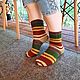 Носки вязаные осенние 38-39 размер теплые шерстяные мягкие. Носки. knitsockswool  Неповторимые носки!. Интернет-магазин Ярмарка Мастеров.  Фото №2