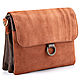 Women's bag made of leather and suede 'Michel '(brown). Classic Bag. Russian leather Guild. My Livemaster. Фото №6