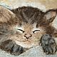 Котик. Картины. Татьяна Рашкина артстудия Совушка. Интернет-магазин Ярмарка Мастеров.  Фото №2