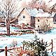 Order Watercolor painting 'First snow.'. Senchilova Evgenia. Livemaster. . Pictures Фото №3