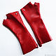 Заказать Перчатки женские кожаные Ladie's Glove's RED. AD's  design Sergy. Ярмарка Мастеров. . Митенки Фото №3