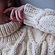 Jerseys: Women's knitted sweater Heart in the color Milk oversize. Sweaters. Kardigan sviter - женский вязаный свитер кардиган оверсайз. My Livemaster. Фото №5