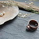 Кольцо Медное Бохо С Жемчугом. Кольца. NadyaBriJewelry. Ярмарка Мастеров.  Фото №6