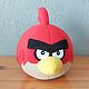  Ред (персонаж серии игр Angry Birds). Мягкие игрушки. Янкины забавы (Виктория) (vikazabava). Интернет-магазин Ярмарка Мастеров.  Фото №2