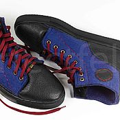 Мужская обувь ручной работы - Ботинки из войлока Blue Good Boots