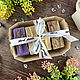 A gift set of natural soap in a Premium basket, Gift Boxes, Moscow,  Фото №1