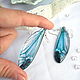 Transparent Wings Earrings Dragonfly Butterfly Insects Epoxy Resin, Earrings, Taganrog,  Фото №1