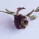Rose Bud made of silk. Boutonnieres. Irina Cherkashina. Online shopping on My Livemaster.  Фото №2