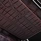 Клатч из кожи крокодила, внутренее наполнение - кожа крокодила. Клатчи. CrocShop товары из экзотической кожи. Ярмарка Мастеров.  Фото №11