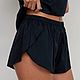 Шортики из тенселя Midnight. Пижамы. 8 HORAS OF SILK. Интернет-магазин Ярмарка Мастеров.  Фото №2