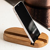 Для дома и интерьера handmade. Livemaster - original item Stand for phone and tablet in natural color, 17 cm. Handmade.