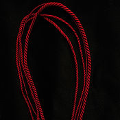 Украшения handmade. Livemaster - original item Gaitan silk cord sherry Cherry without lock 60 cm. Handmade.