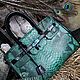Заказать Сумка из питона в стиле кинозвезды  Emerald. Nata_l_y (lovefromocean). Ярмарка Мастеров. . Классическая сумка Фото №3