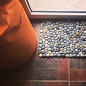 Для дома и интерьера handmade. Livemaster - original item Ecohouse Mat of sea pebbles. Handmade.
