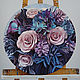 Painting 'Bouquet in purple shades' oil on canvas D50cm, Pictures, Moscow,  Фото №1