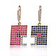 Gold earrings with rubies 4,87 ct and sapphires 3,25 ct German Kabirski, Earrings, Moscow,  Фото №1