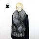 Order Chic fur boa scarf made of Finnish black and brown Fox fur. Mishan (mishan). Livemaster. . Collars Фото №3