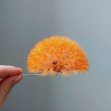 Брошь Одуванчик 8 см на игле. . Украшения ручной работы - Ярмарка Мастеров Украшения ручной работы. Ярмарка Мастеров - ручная работа Брошь Одуванчик 8 см на игле. Handmade.
