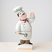 Для дома и интерьера handmade. Livemaster - original item Porcelain cook figurine. Handmade.