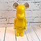 Заказать Свеча Bearbrick  медведь из пчелиного воска. Анна/Tvorimpodarki. Ярмарка Мастеров. . Свечи Фото №3