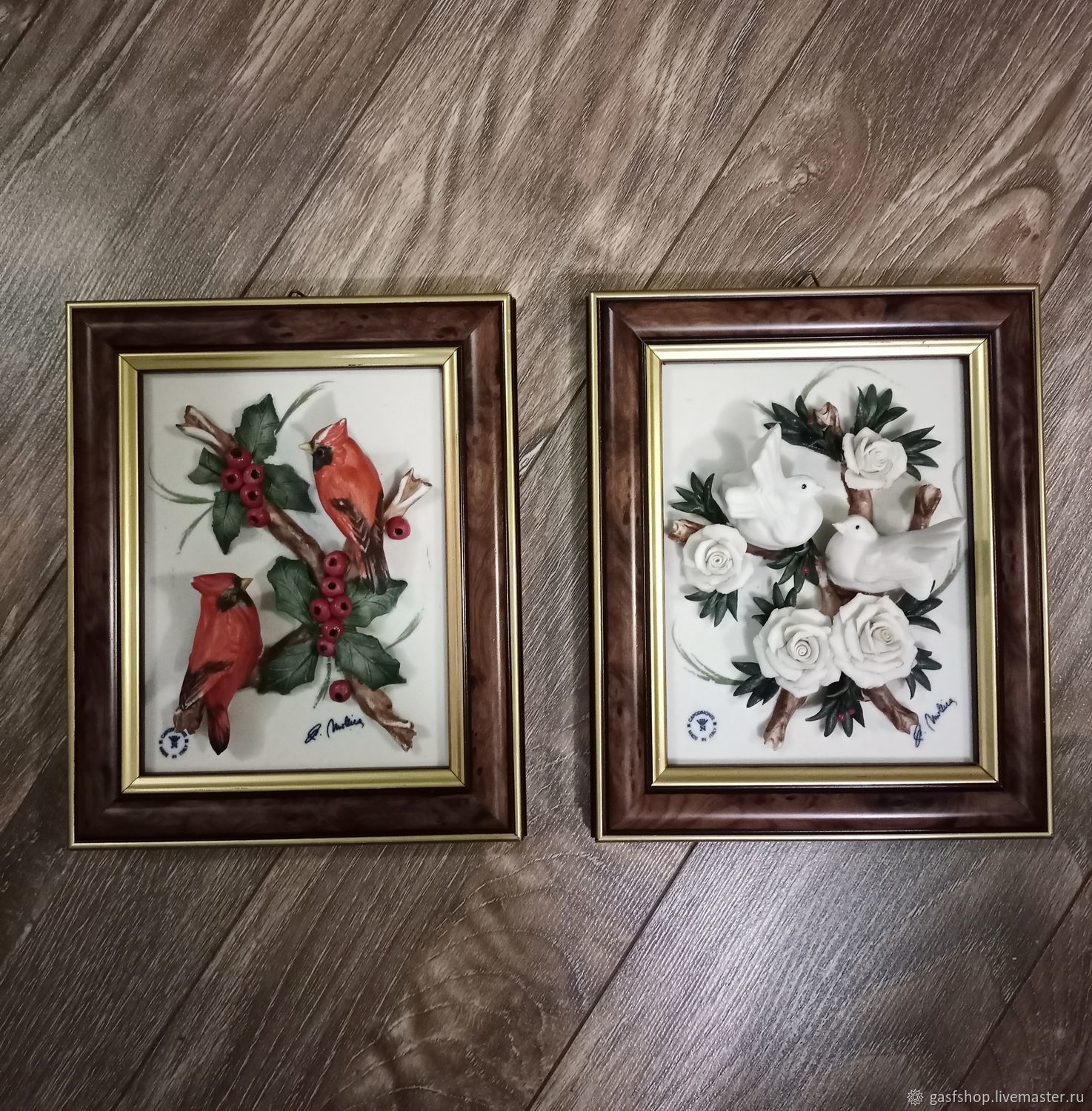 Винтаж: Картина бисквитный фарфор Capodimonte Италия купить в интернет ...