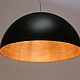 Светильник полусфера, купол 700мм.-1500мм HEMISPHERE lamp черн./золото. Потолочные и подвесные светильники. MSM light design. Ярмарка Мастеров.  Фото №4