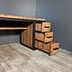 Угловой письменный стол из массива дуба. Столы. EasyLOFT. Ярмарка Мастеров.  Фото №5