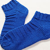 Аксессуары handmade. Livemaster - original item Baby blue socks 