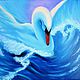 Oil painting "Swan", Pictures, Moscow,  Фото №1