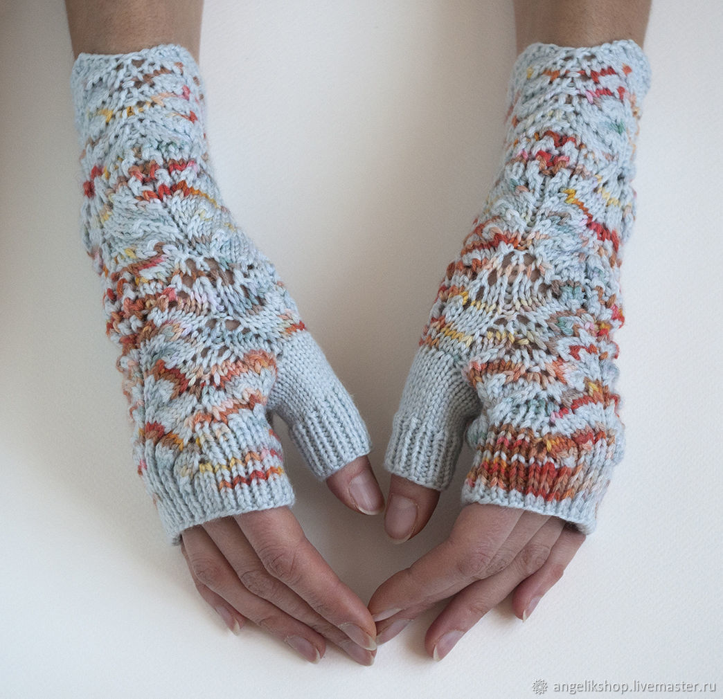 Вязаные перчатки без пальцев - - купить в Украине на slep-kostroma.ru