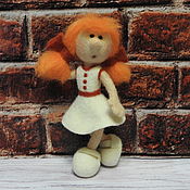 Куклы и игрушки handmade. Livemaster - original item Felted doll ginger. Handmade.