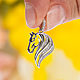 Подвеска голова лошади с фианитами. Подвеска. Sabira Jewelry. Ярмарка Мастеров.  Фото №8