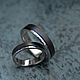 Combined Titanium rings. Wedding rings made of titanium. Engagement rings. TiTrend. Интернет-магазин Ярмарка Мастеров.  Фото №2