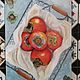 Картина Натюрморт с хурмой фрукты масло холст. Картины. Яркое творчество Полины Олехнович. Ярмарка Мастеров.  Фото №6