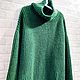 Свитер вязаный из ангоры с шерстью изумрудного  цвета. Свитеры. Sweater Star Вязание на заказ.. Интернет-магазин Ярмарка Мастеров.  Фото №2