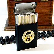 Сувениры и подарки handmade. Livemaster - original item Cigarette case for 20 cigarettes 100 mm with a Masonic order. Handmade.