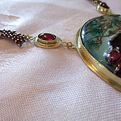 Украшения handmade. Livemaster - original item Frame-pendant for any brass stone (vintage style). Handmade.