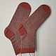 Вязаные шерстяные носки в полоску хеликс 39-41 размер, Носки, Москва,  Фото №1